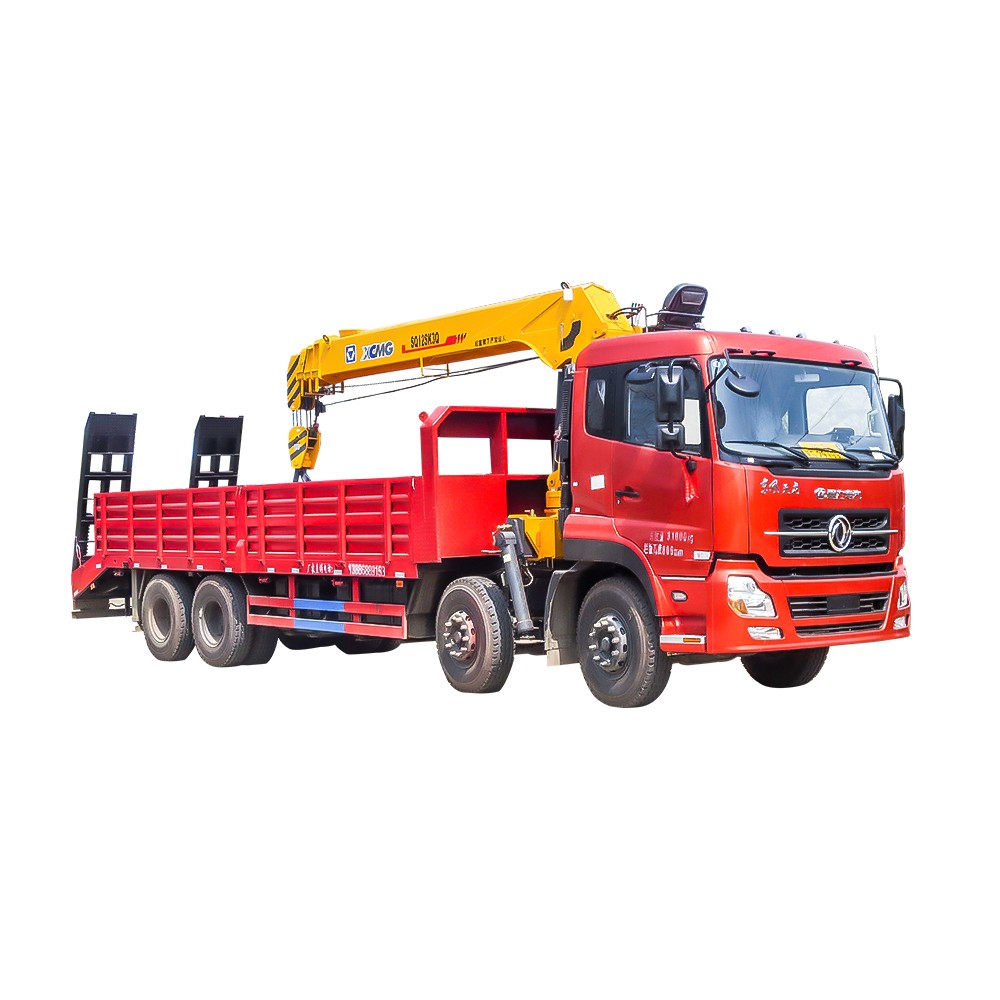 12 Wheel Flatbed Mounted Crane Trak