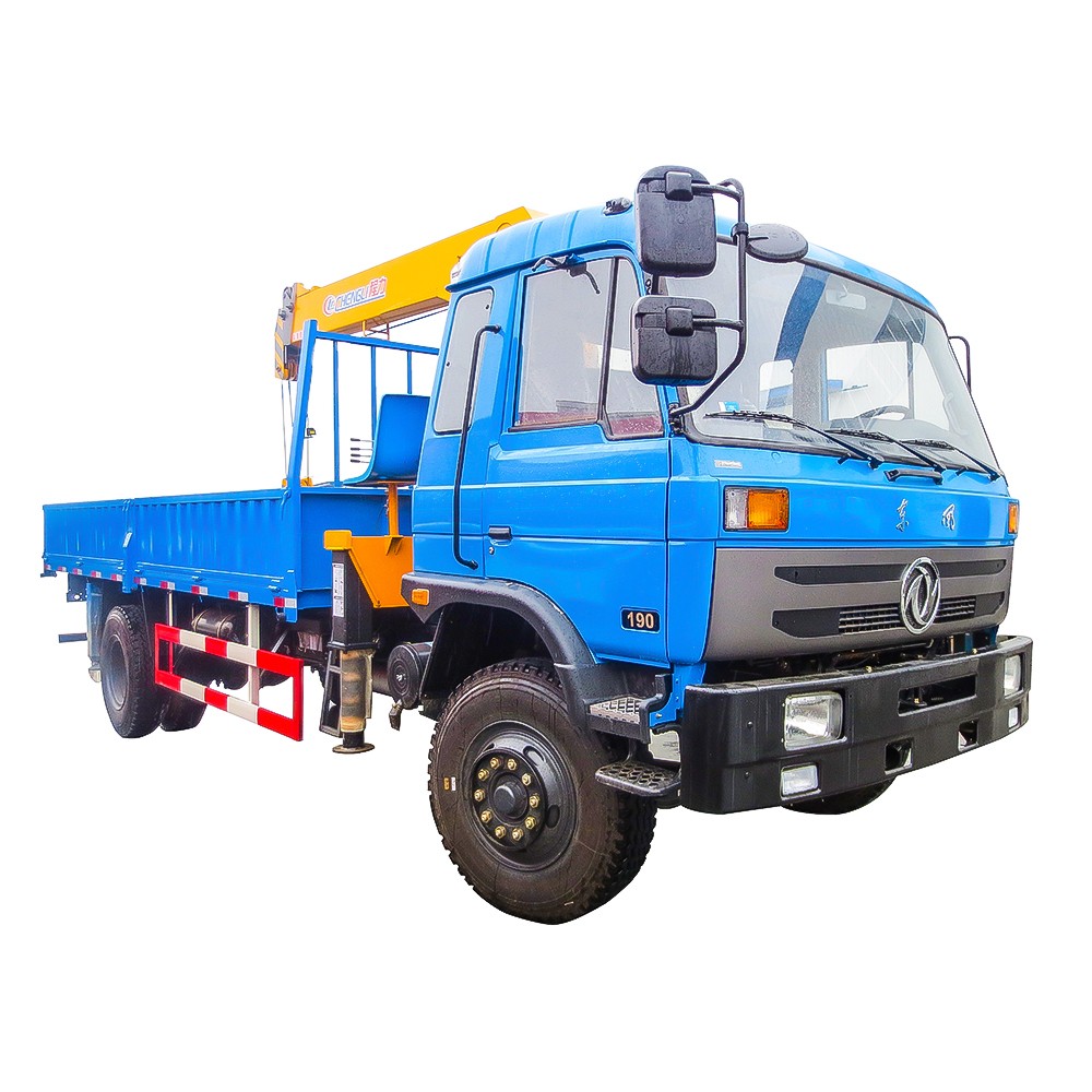 Dongfeng 12 Ton na Trak Na May Crane