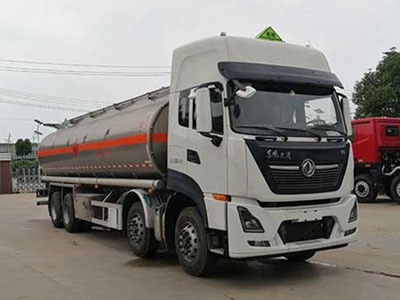 国六东风天龙前四后八铝合金油罐车