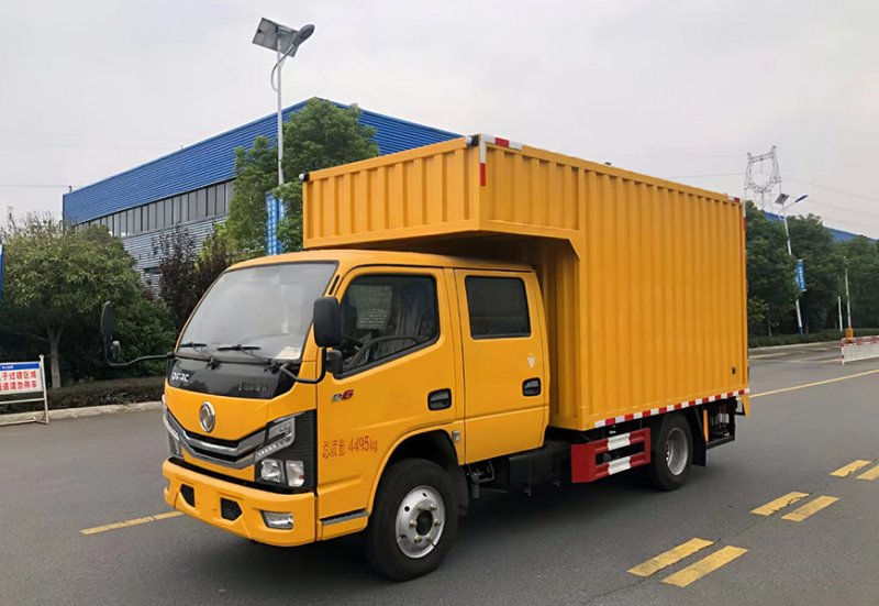 程力专汽东风多利卡蓝牌双排座工具车|检修车